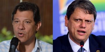 Quaest: Tarcísio tem 44%; Haddad, 24% no 1º turno de SP